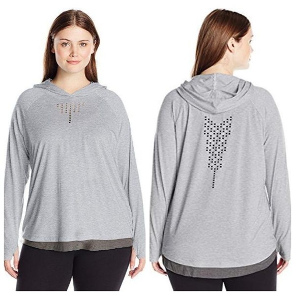 Nanette Lepore Plus Hooded Top Active Hoodie 1X - Picture 1 of 7